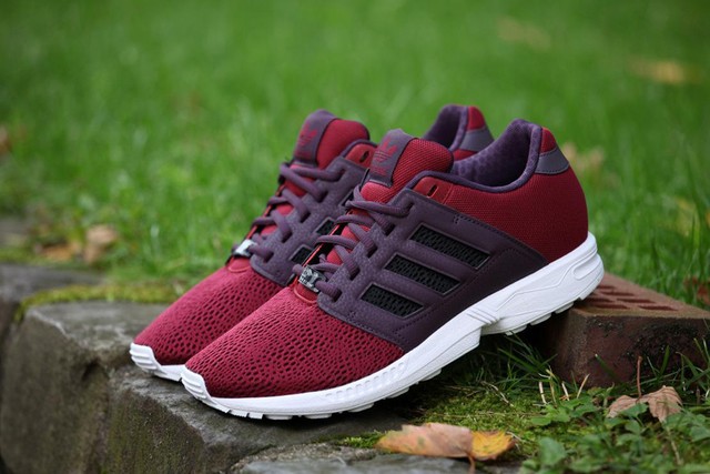 adidas zx flux chaussures bordeaux noir